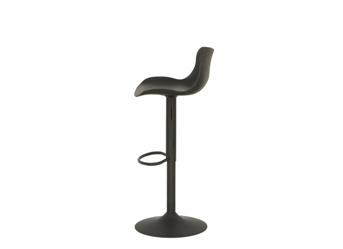 Barstoel Dune ZH57-78cm - kunststof - zwart