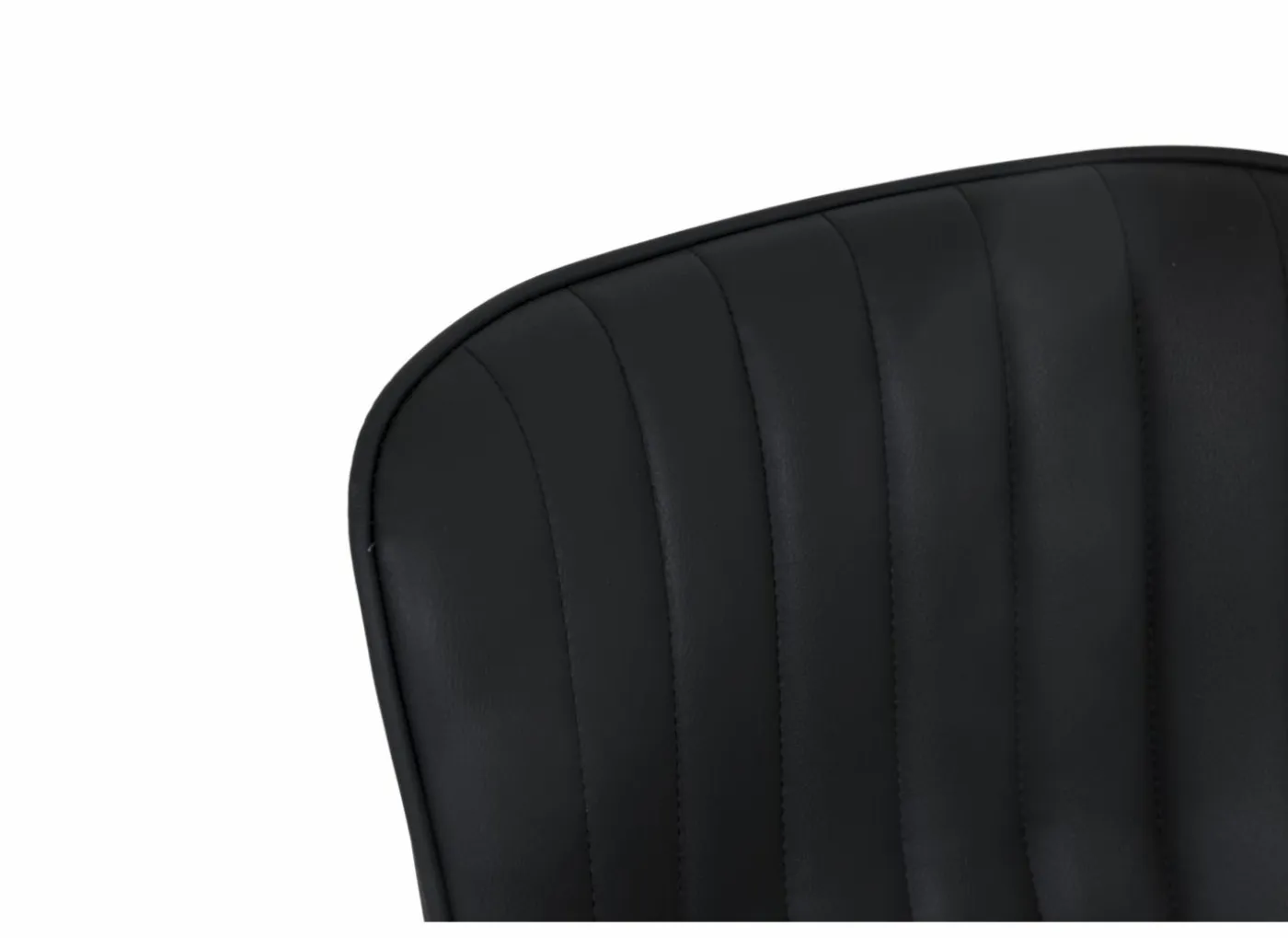 Barstoel Gigolo ZH58-83cm - lederlook - zwart