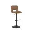 Barstoel Montecito ZH58-85cm - metaal - cognac