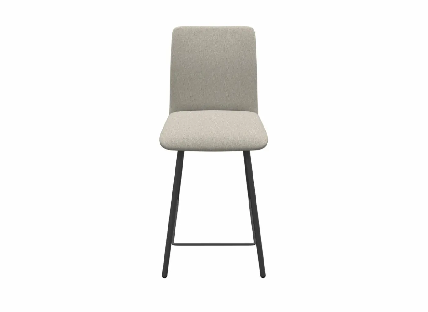 Barstoel Pisa ZH65cm - stof & staal - vogue canvas & antraciet