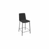 Barstoel Primera ZH65cm - lederlook - zwart