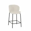 Barstoel Shell ZH65cm - stof - beige