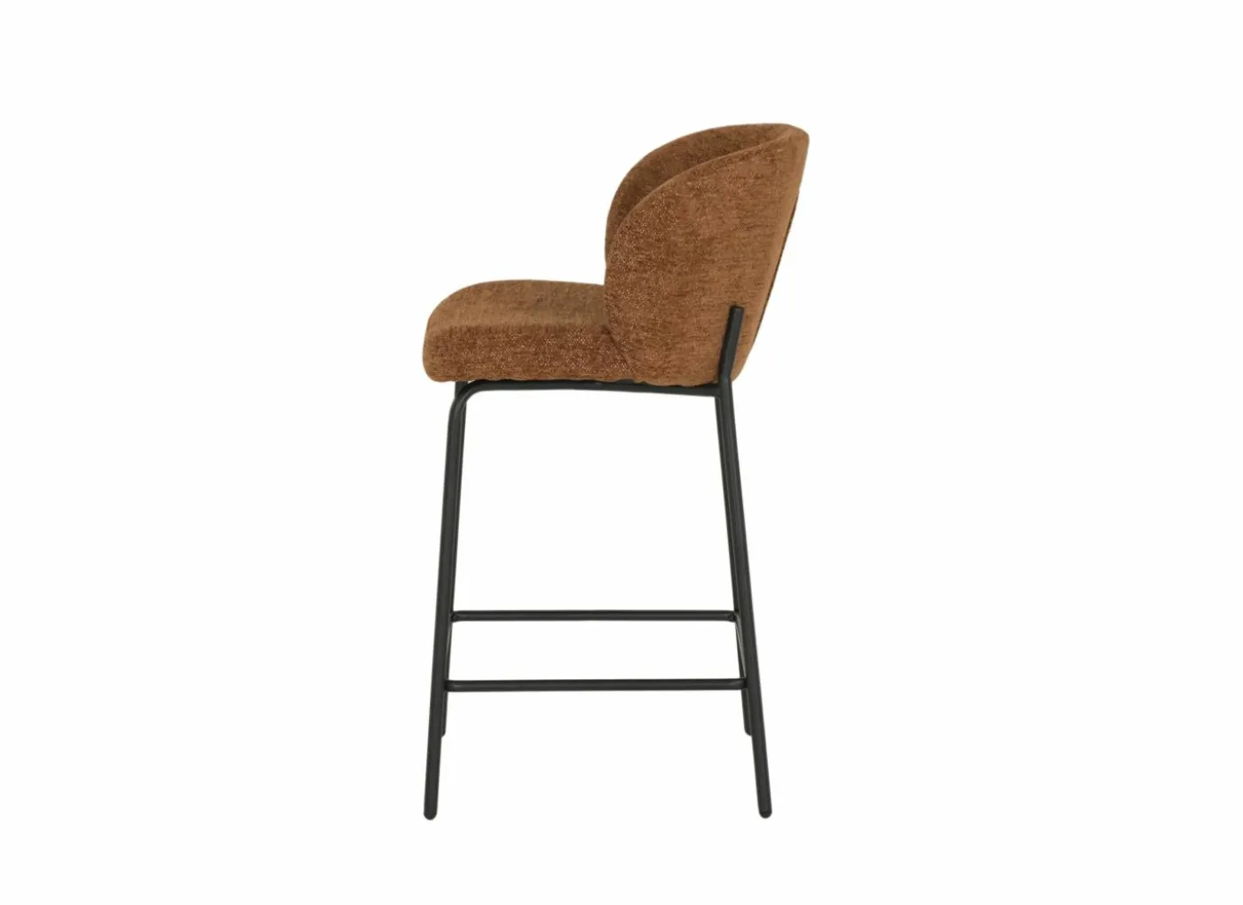 Barstoel Shell ZH65cm - stof - roest