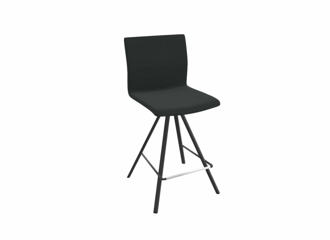 Barstoel Silva ZH66cm - kunststof - zwart