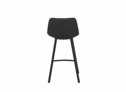 Barstoel Spartacus ZH65cm - lederlook - zwart