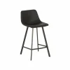 Barstoel Spartacus ZH65cm - bonded leather - zwart