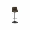 Barstoel ZH65-86cm - stof - antraciet
