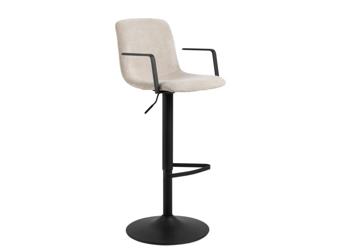Barstoel ZH63cm - stof - beige