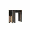 Bartafel Clif 152x47cm - decor - old wood & beton