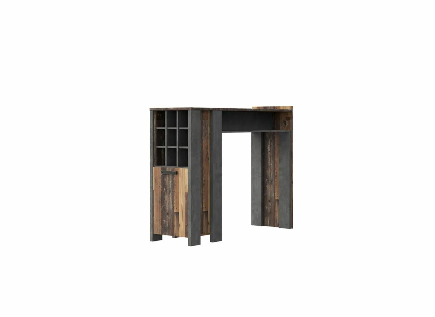 Bartafel Clif 152x47cm - decor - old wood & beton