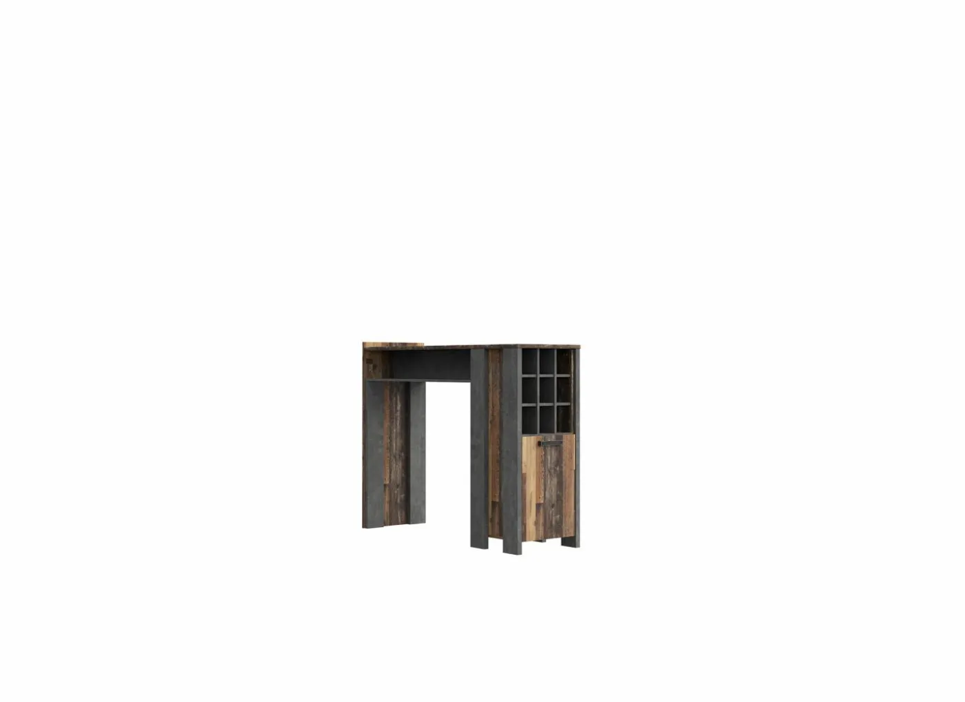 Bartafel Clif 152x47cm - decor - old wood & beton