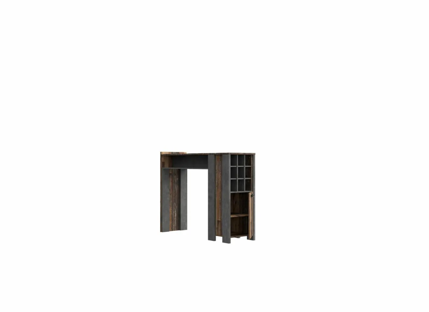 Bartafel Clif 152x47cm - decor - old wood & beton