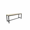 Bartafel Viennabar 220x60cm - decor - halifax eik natuur