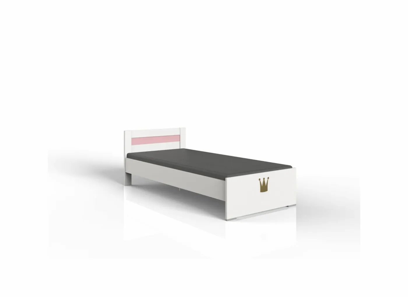 Bed Cindy 90x200cm - decor - roze & wit