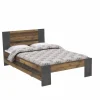 Bed Clif 120x200cm - decor - old wood & beton