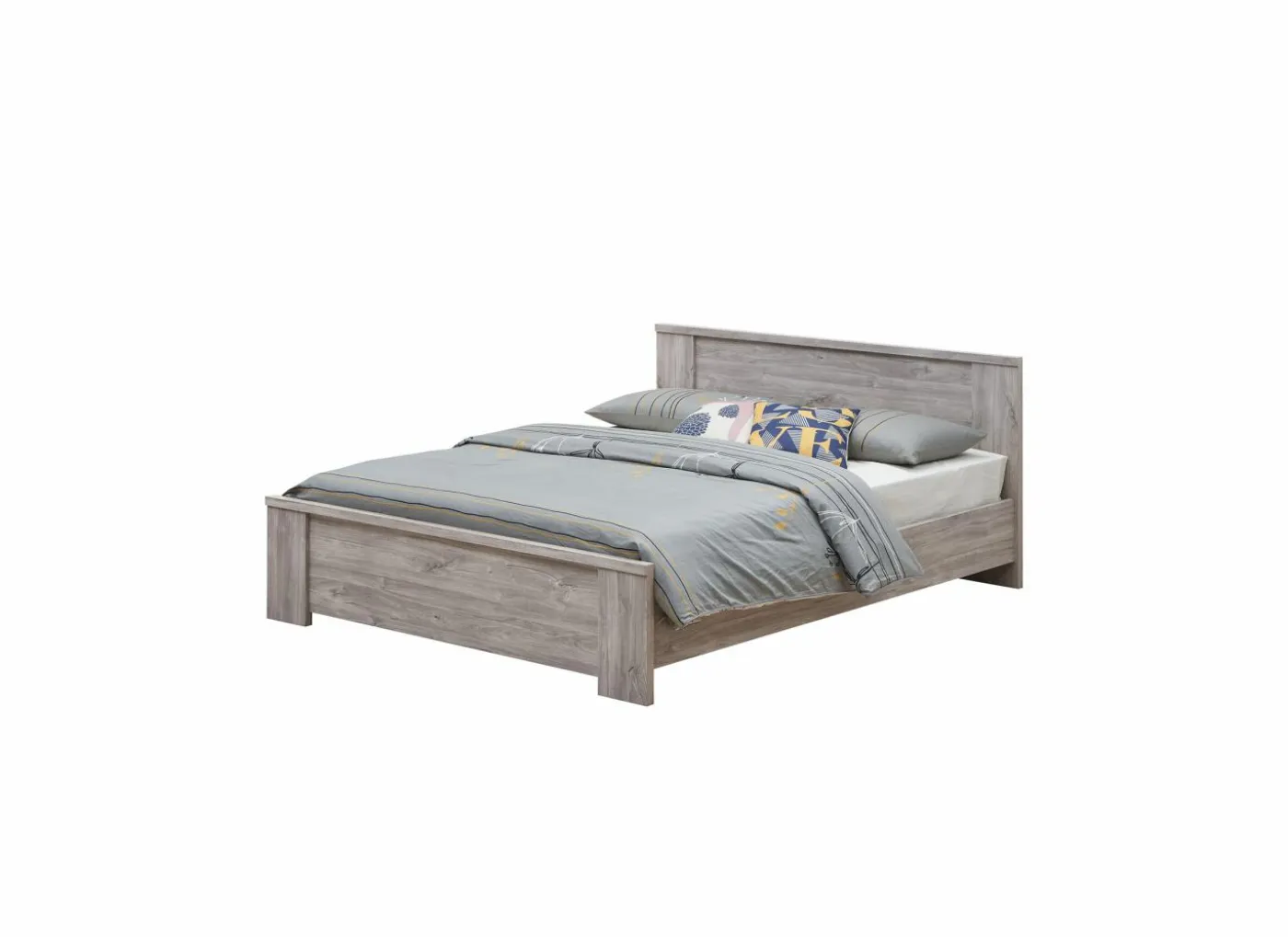 Bed Elias 180x200cm - decor - grijze eik