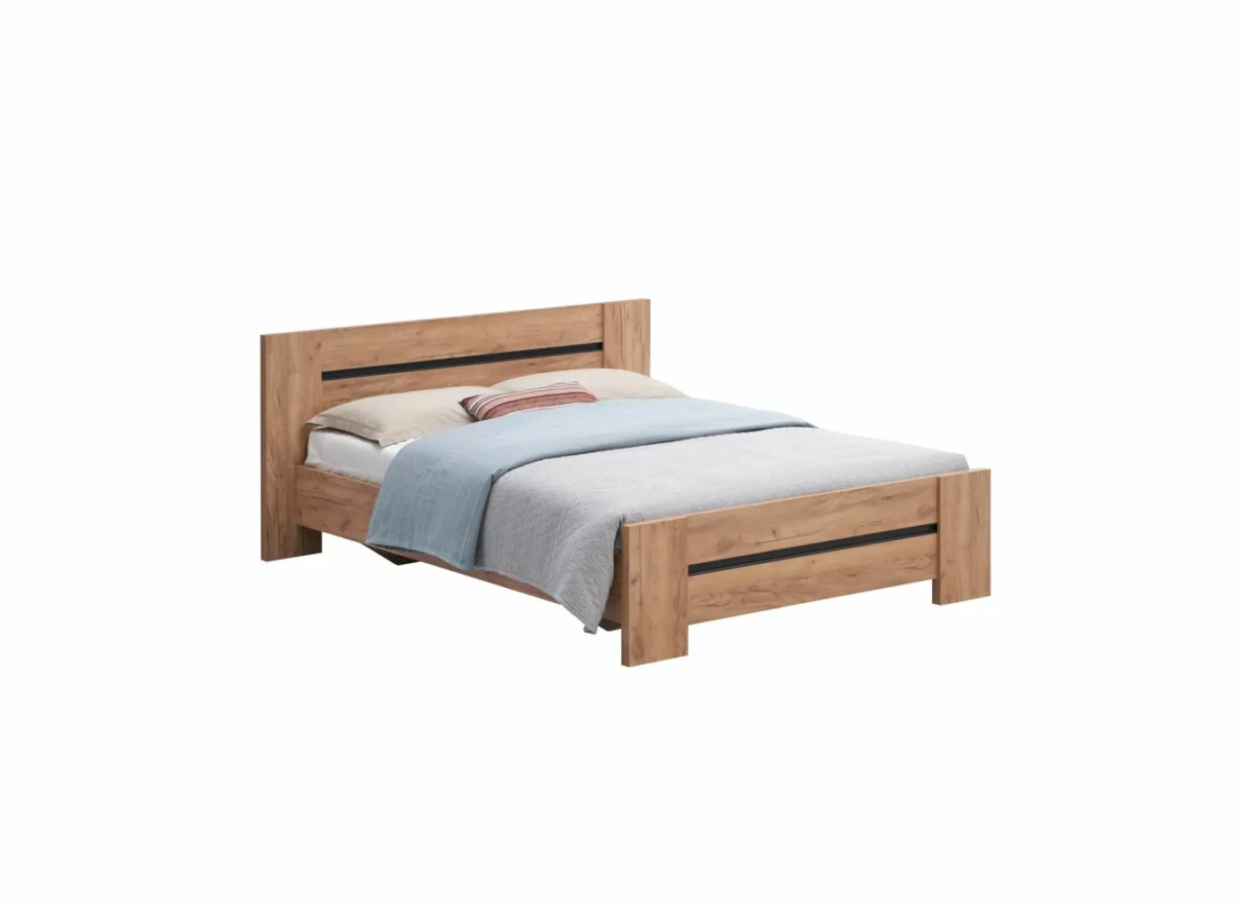 Bed Erwin 140x200cm - decor - French oak