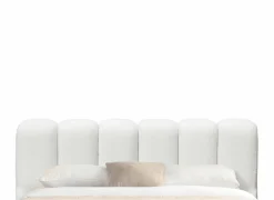 Bed Isola 180x200cm met opberguimte - bouclé - wit