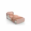 Bed Jade 90x200cm - decor - mat roze & mat wit