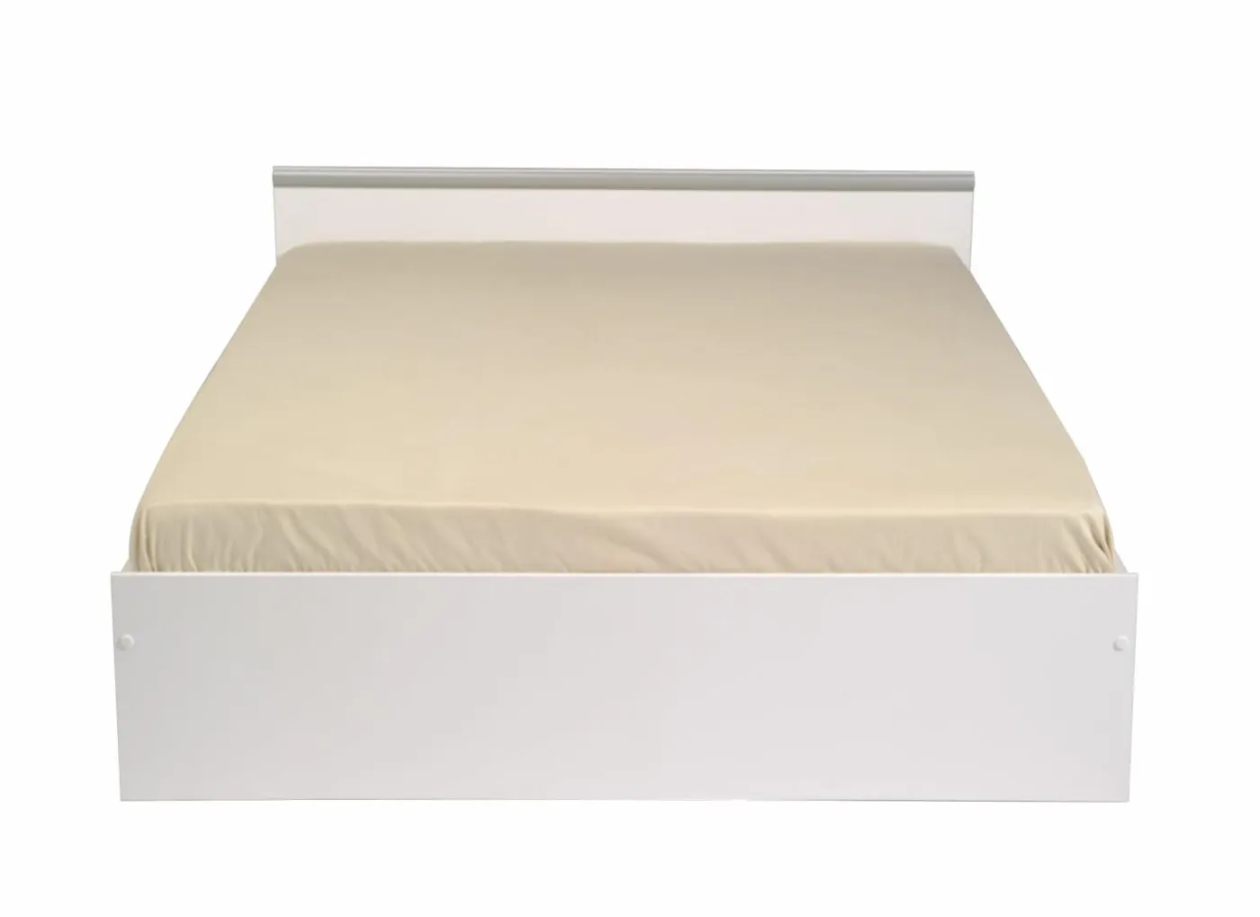 Bed Nashville 140x200cm - decor - wit met opbergruimte
