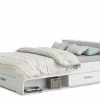 Bed Pocket 160x200cm - decor - pearl white met opbergruimte