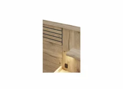 Bed Tanya 160x200cm - decor - canyon oak & elegant black