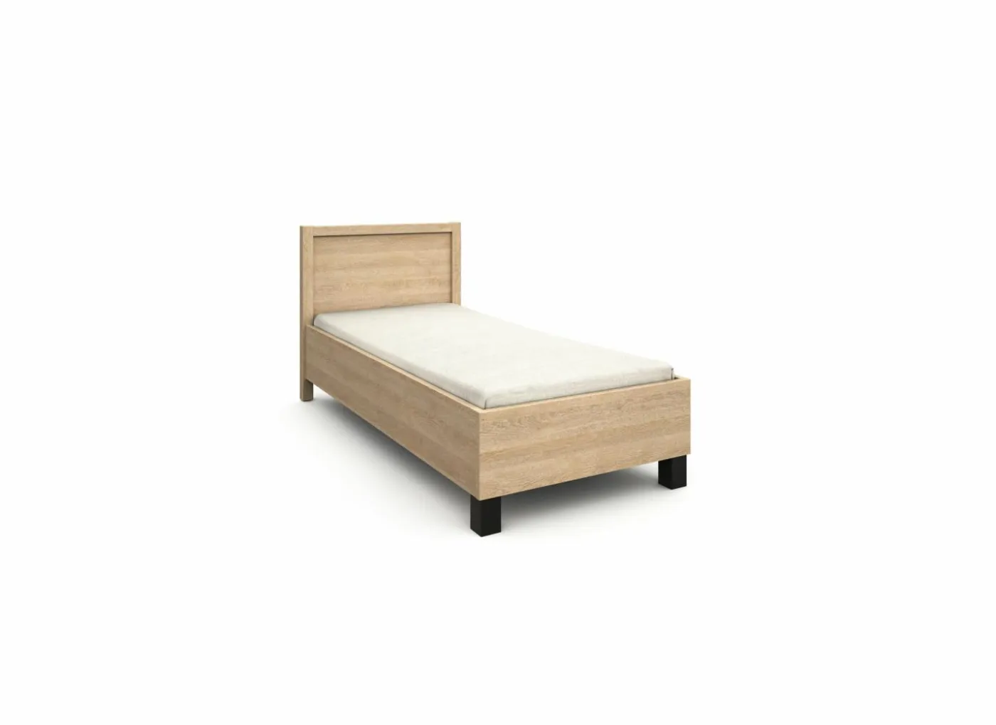 Bed Tessa 90x200cm - melamine - zand eik