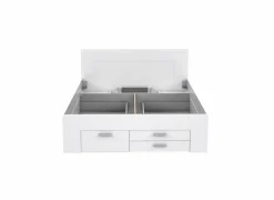 Bed Udine 160x200cm - decor - wit met opbergruimte