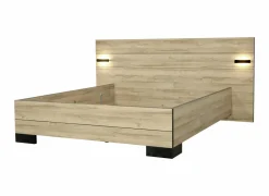 Bed 140x200cm - decor - Franse eik