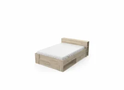 Bed 140x200cm - decor - kronberg eik met opbergruimte