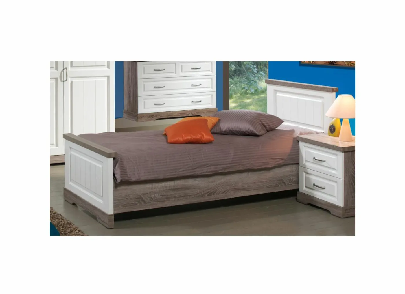 Bed 90x200cm - decor - truffel & porcelein