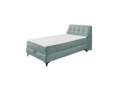Bedbox Atlantis 120x200cm - stof - munt met opbergruimte