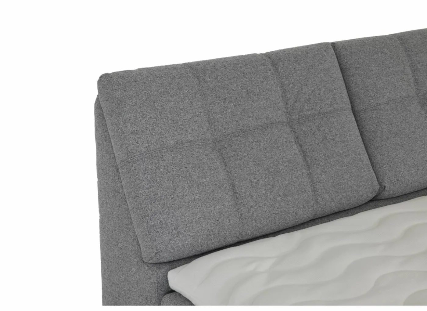Bedbox Atlantis 160x200cm - stof - grijs met opbergruimte