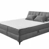 Bedbox Atlantis 180x200cm - stof - antraciet met opbergruimte