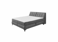 Bedbox Atlantis 180x200cm - stof - antraciet met opbergruimte