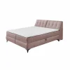 Bedbox Atlantis 160x200cm - stof - flamingo met opbergruimte