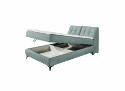 Bedbox Atlantis 140x200cm - stof - munt met opbergruimte