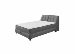 Bedbox Atlantis 140x200cm - stof - antraciet met opbergruimte