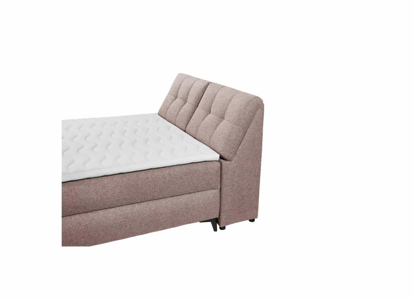 Bedbox Atlantis 140x200cm - stof - flamingo met opbergruimte