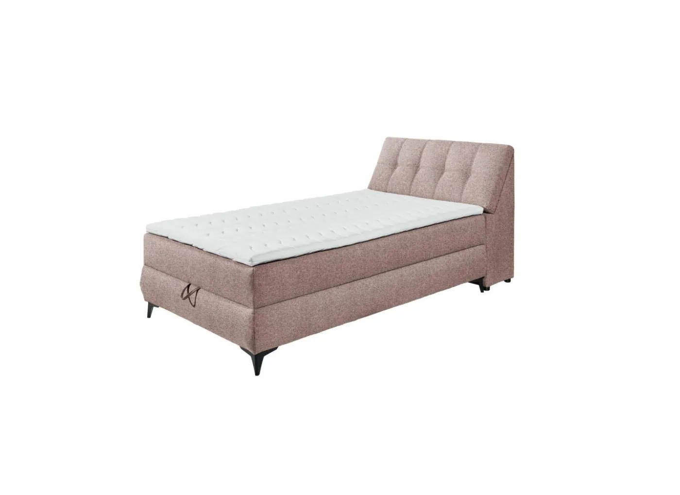 Bedbox Atlantis 120x200cm - stof - flamingo met opbergruimte