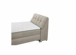 Bedbox Atlantis 120x200cm - stof - zand met opbergruimte