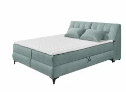 Bedbox Atlantis 180x200cm - stof - munt met opbergruimte
