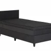 Bedbox BOX53 90x200cm - stof - antraciet