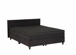 Bedbox BOX53 160x200cm - stof - antraciet