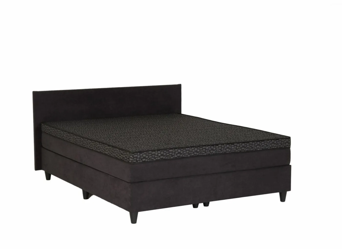 Bedbox BOX53 160x200cm - stof - antraciet