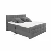 Bedbox Gabun 180x200cm - stof - antraciet elektrisch