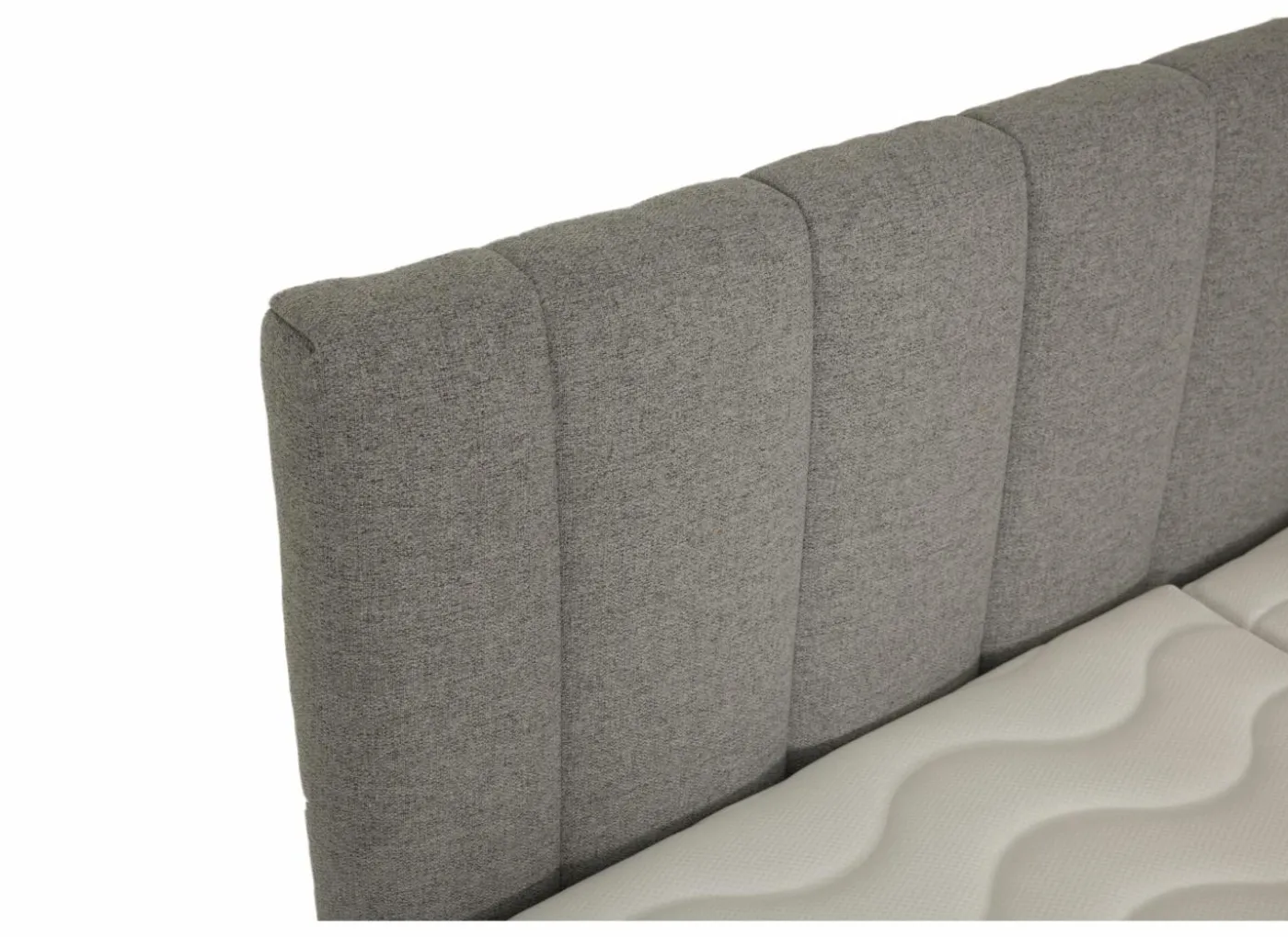 Bedbox Miralindo 160x200cm - stof - nordic ash elektrisch