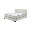 Bedbox Nagol A 160x200cm - stof - beige met opbergruimte
