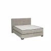 Bedbox Nagol A 120x200cm  - stof - zilver met opbergruimte
