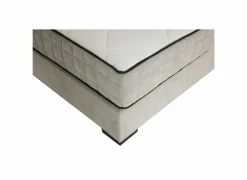 Bedbox Nagol A 120x200cm - stof - zilver met opbergruimte